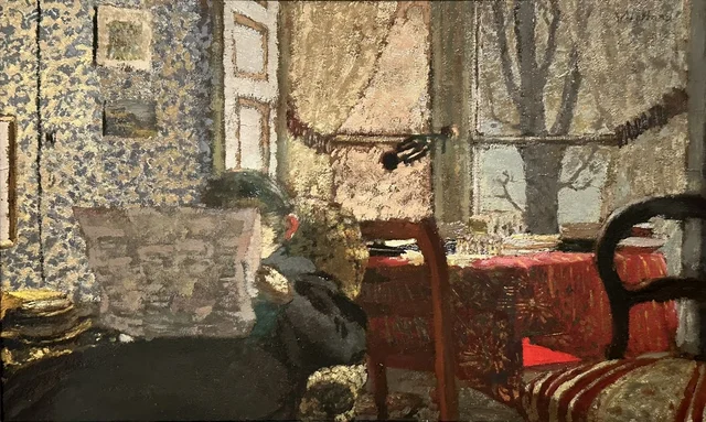 Madame Vuillard lisant le journal