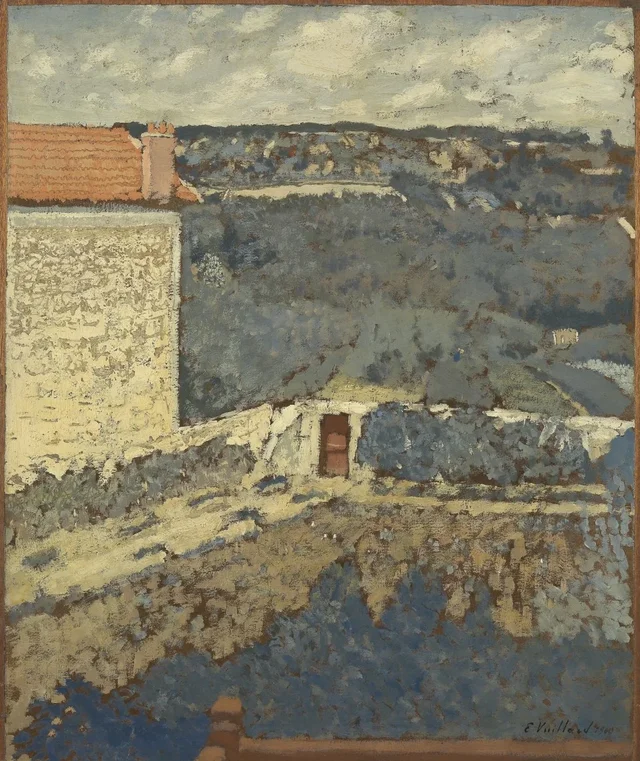 Paisagem, casa à esquerda