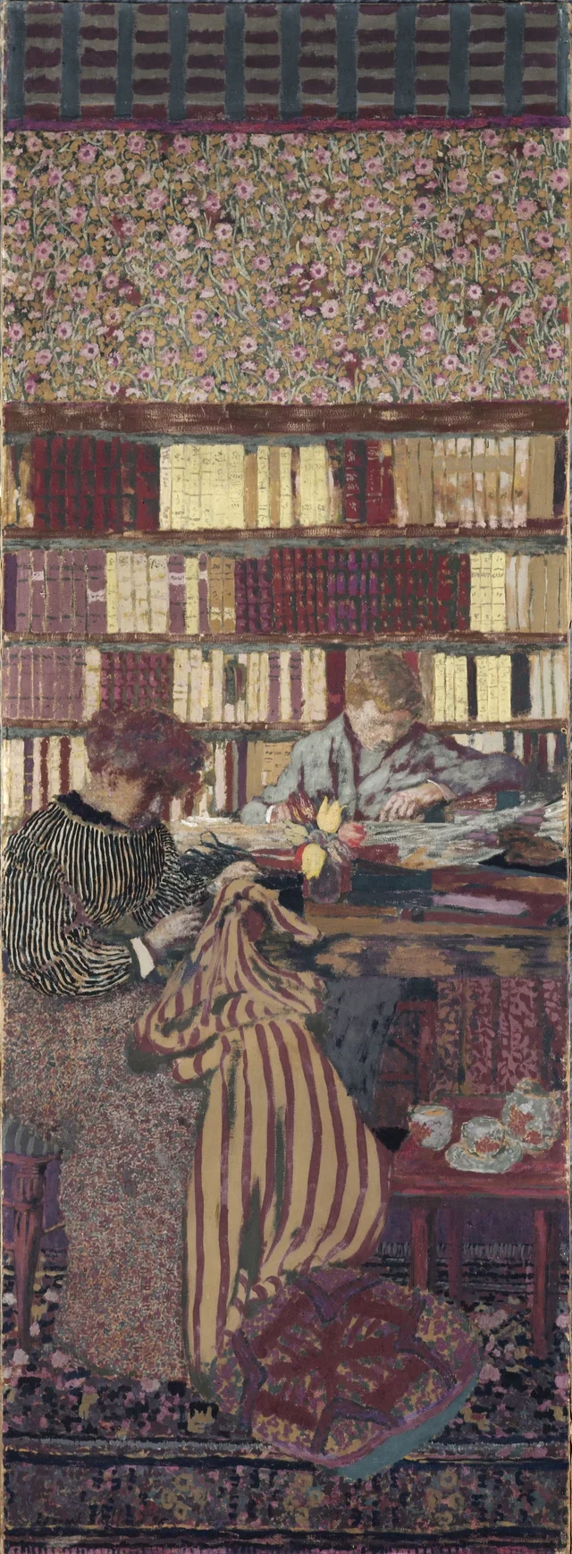 Personnages dans un intérieur. Le travail
