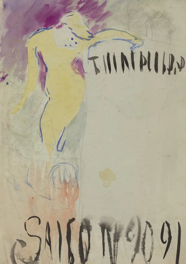 Program Design for the Théâtre Libre (verso)