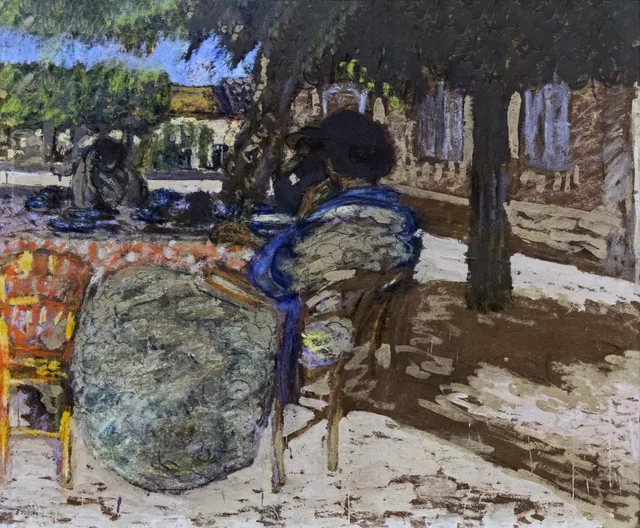Under the Trees of the Red Pavilion, Édouard Vuillard