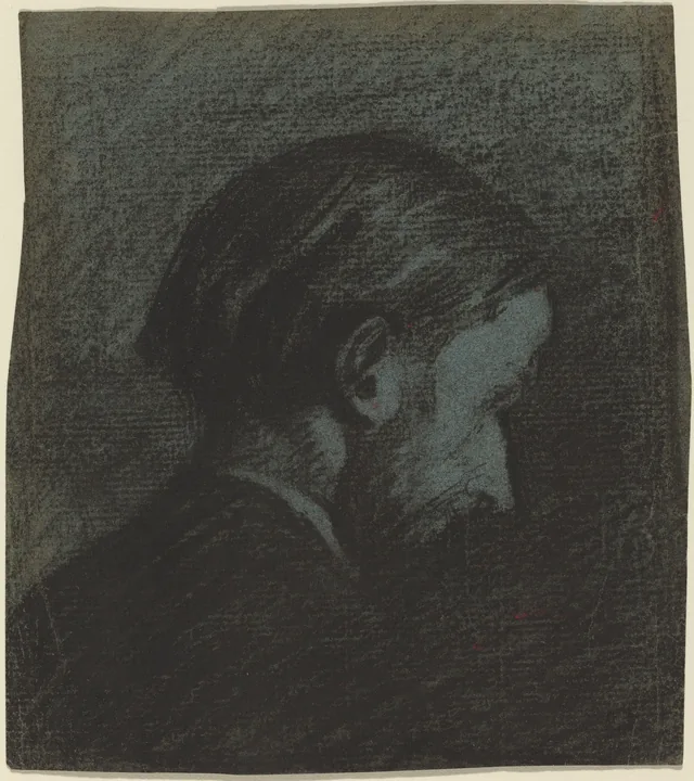Tête d'homme barbu