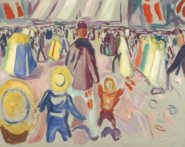 17 de mayo en una pequeña ciudad noruega