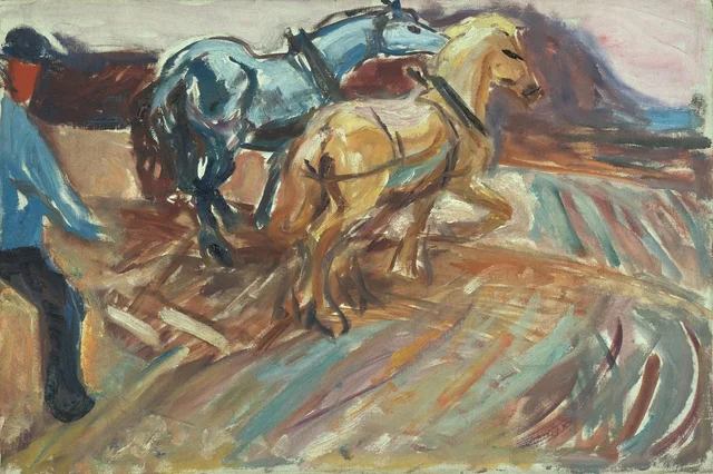 Atrás do arado, Edvard Munch