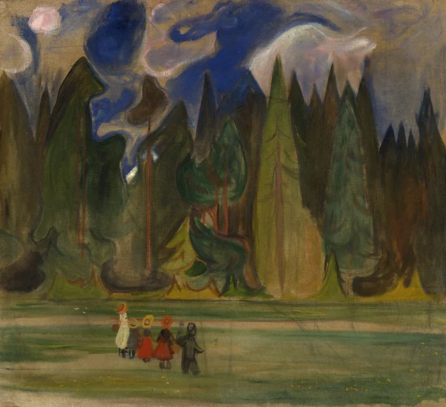 Niños en el bosque