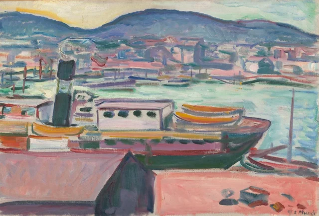 Le port de Bergen, Edvard Munch