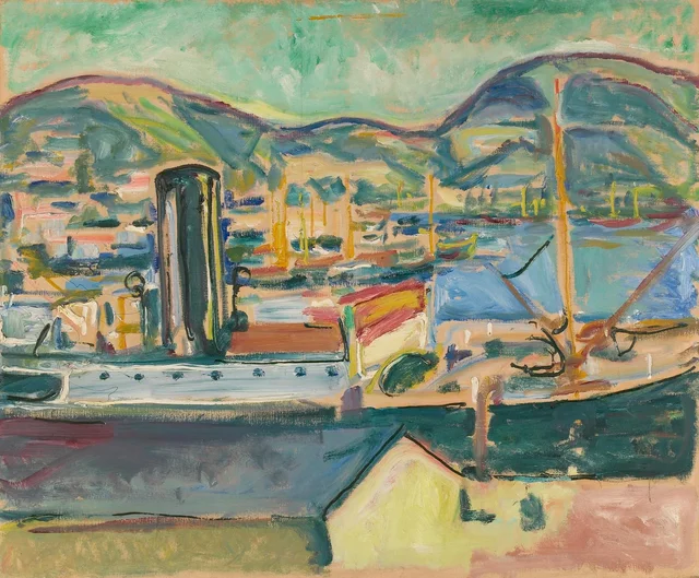 Le port de Bergen, Edvard Munch