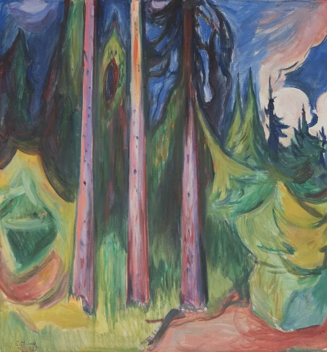El bosque, Edvard Munch