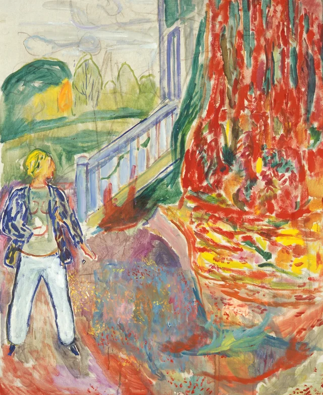 Woman by the veranda Steps, Edvard Munch