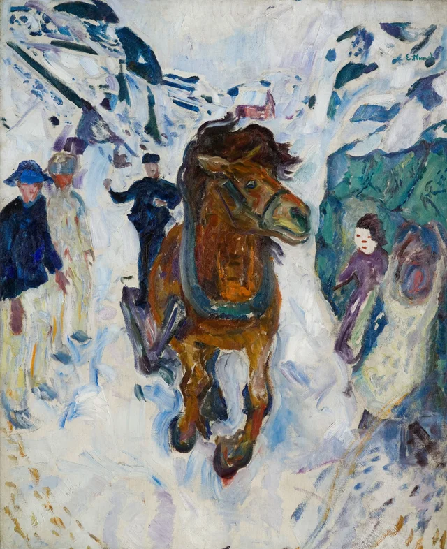 Caballo al galope, Edvard Munch