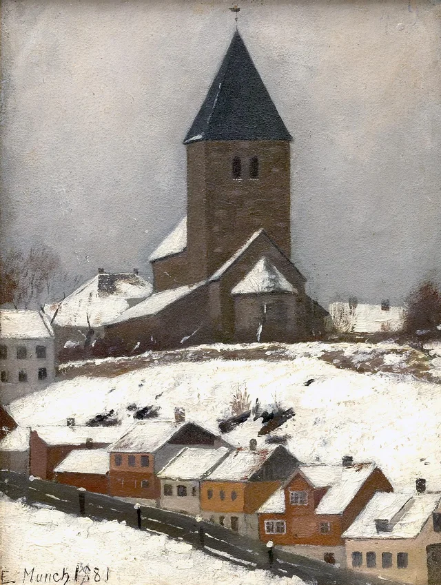 Iglesia de Gamle Aker, Edvard Munch