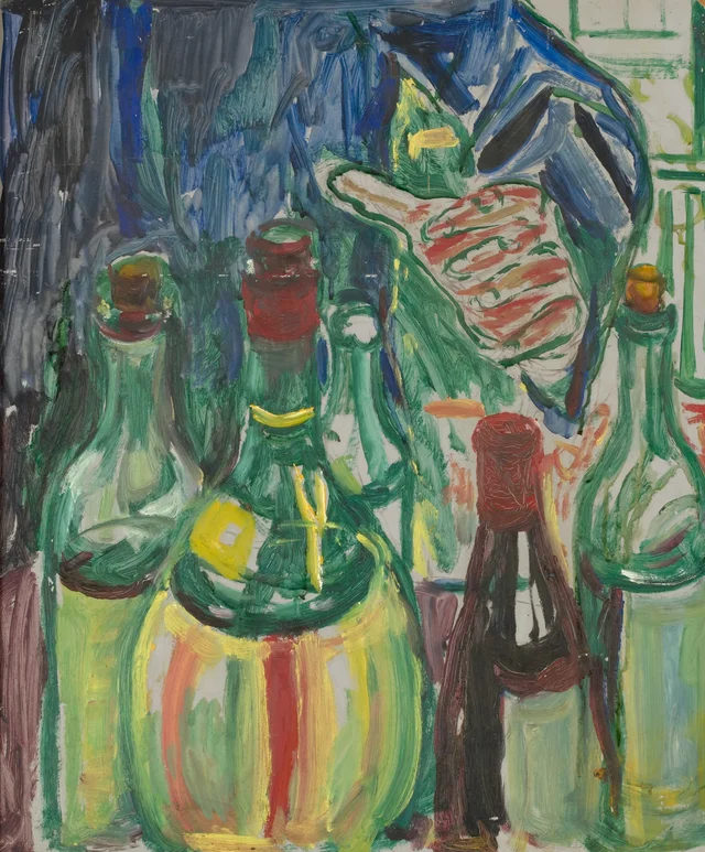 Hand Reaching out for Bottles, Edvard Munch
