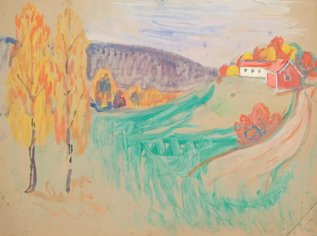 Autumn Landscape, Edvard Munch