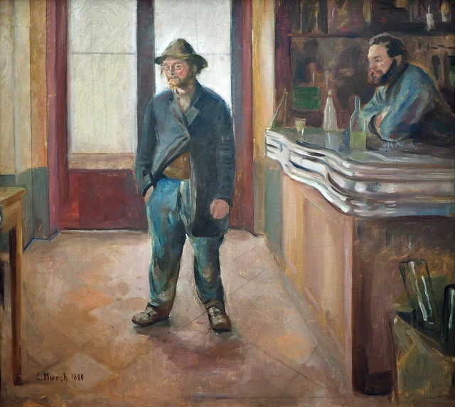 In the Tavern, Edvard Munch