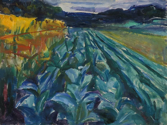 Campo de repolhos, Edvard Munch