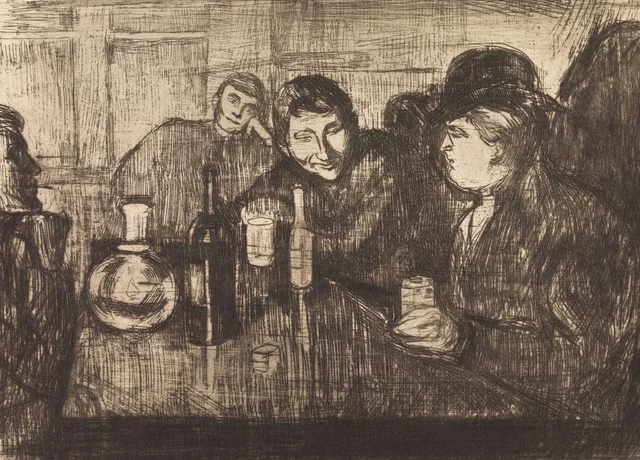 Bohemia de Kristiania I, Edvard Munch