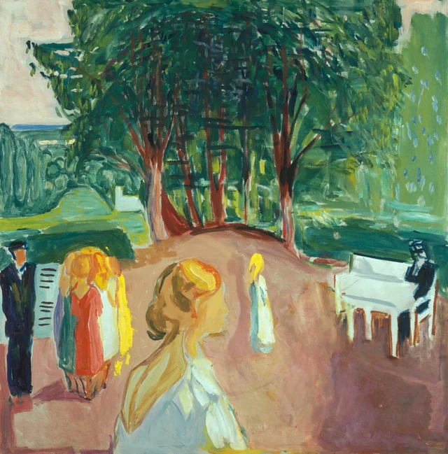 Flirting in the Park, Edvard Munch