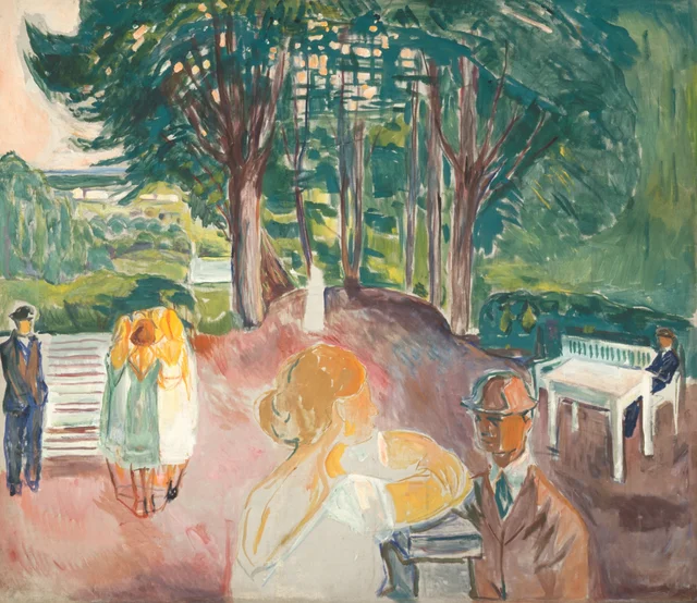 Flirting in the Park, Edvard Munch