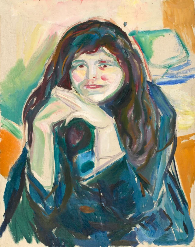 Mujer con el cabello suelto