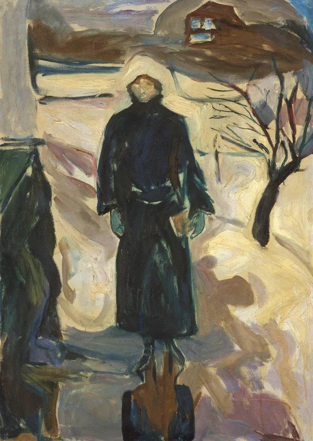 家の角の女, エドヴァルド・ムンク