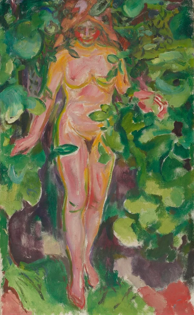 Desnudo femenino en el bosque