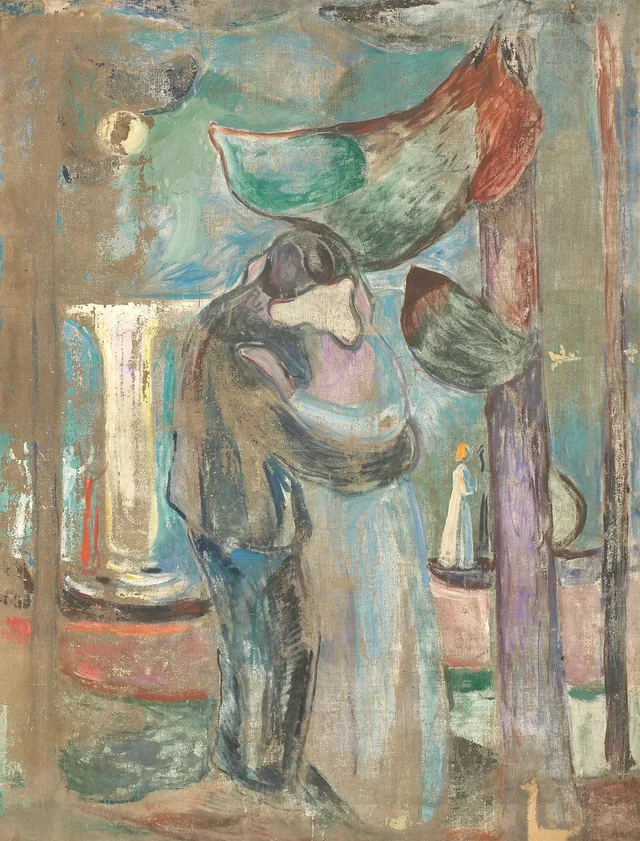 Kiss on the Beach, Edvard Munch