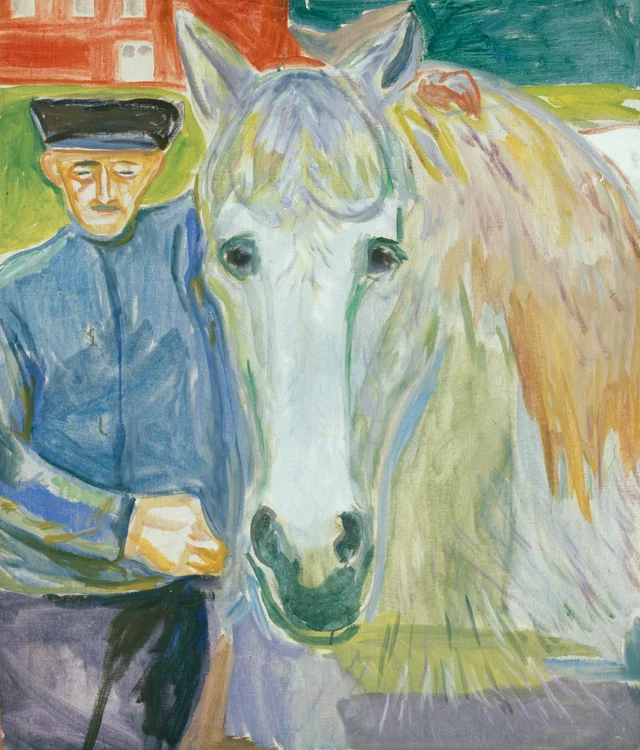 Homme au cheval, Edvard Munch