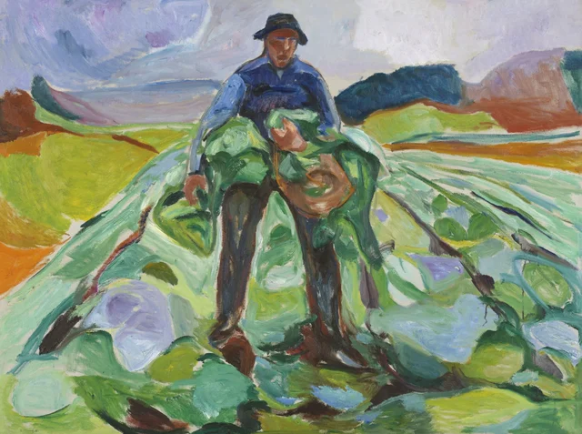 O Homem no campo de repolhos, Edvard Munch