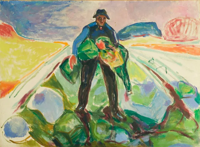 O homem no campo de repolhos, Edvard Munch