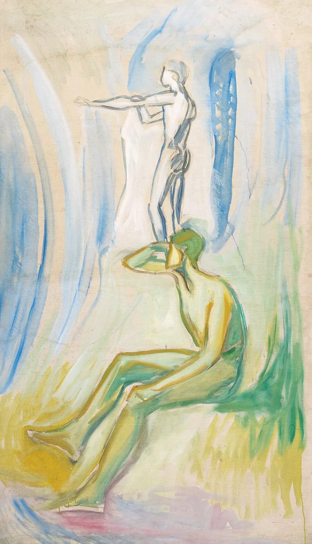 Hombres volviéndose hacia el sol