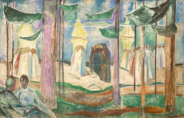 Meeting on the Beach, Edvard Munch