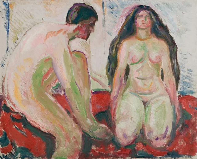 Hombre y mujer desnudos