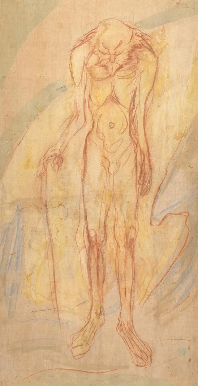 Anciano desnudo