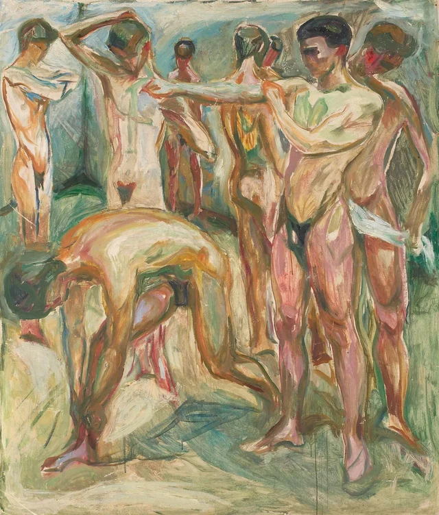 Naked Men in the Baths, Edvard Munch