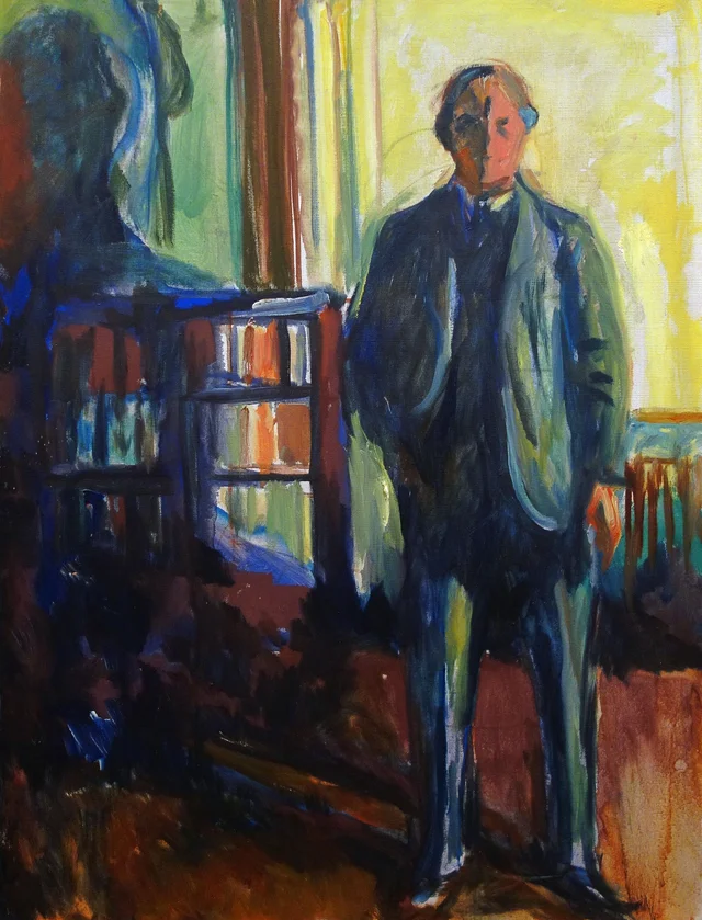 Autorretrato con la mano en el bolsillo