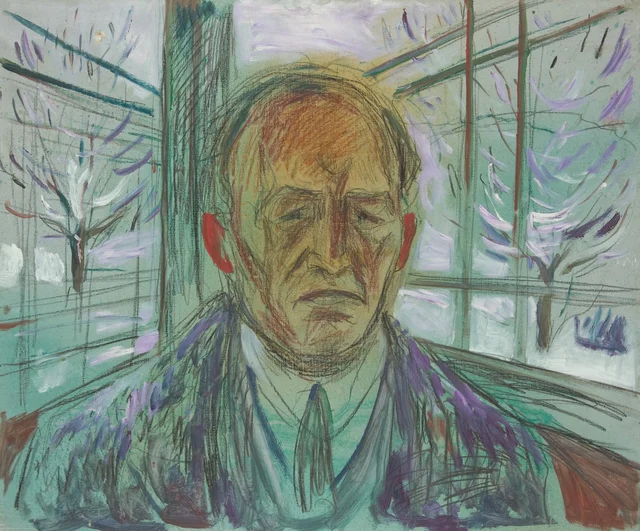 Autorretrato en la veranda acristalada