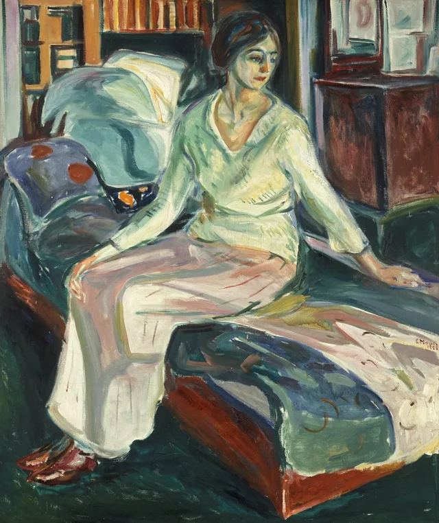 Seated Model on the Couch, Edvard Munch