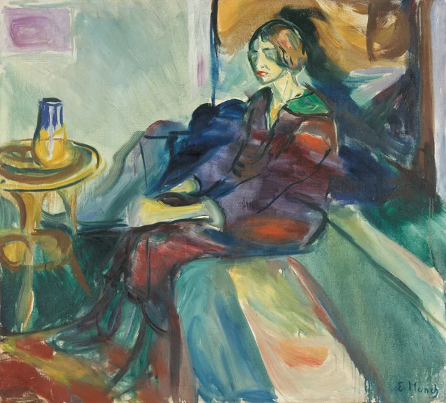 Seated Model on the Couch, Edvard Munch