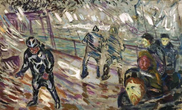 Ship's Deck in Storm, Edvard Munch