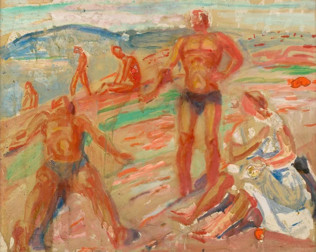 People Sunbathing, Edvard Munch