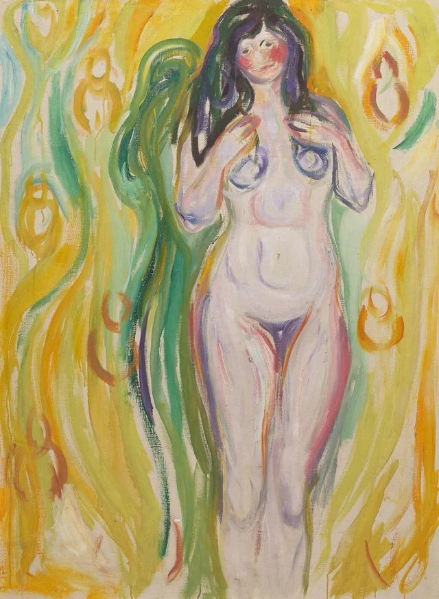 Desnudo de pie