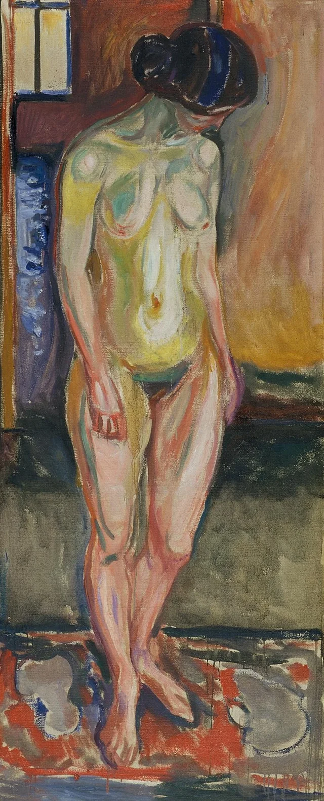 Desnudo de pie: tarde