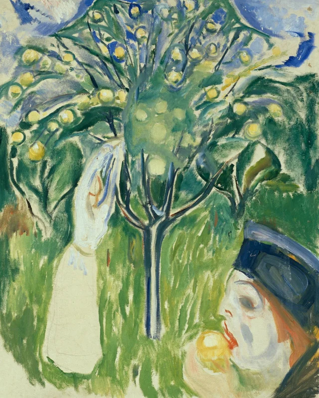 Dos mujeres en el jardín