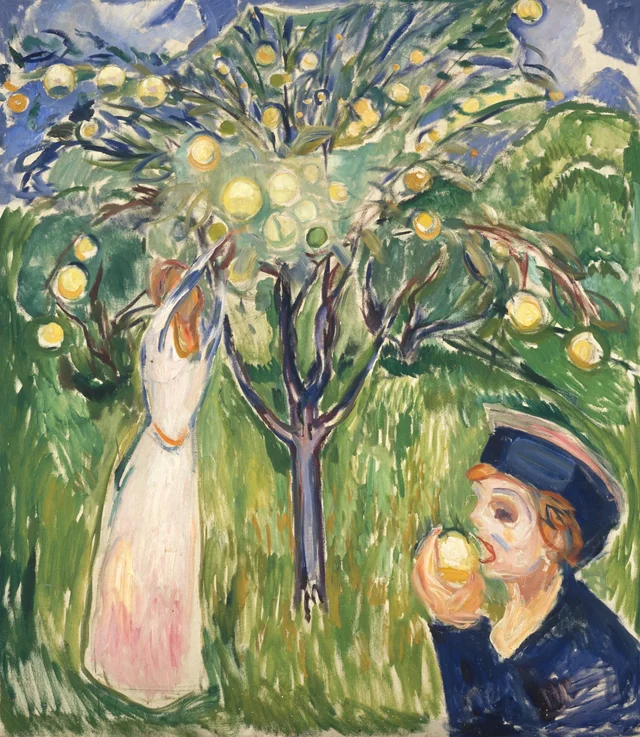 Dos mujeres en el jardín