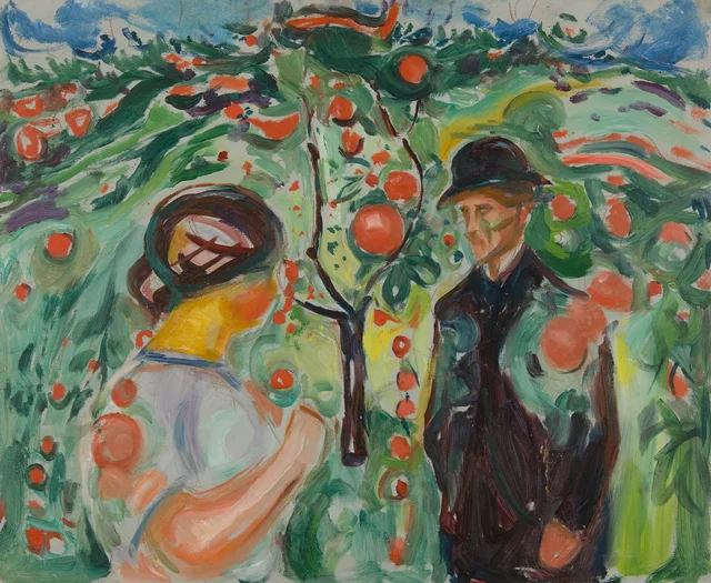 Bajo las manzanas rojas
