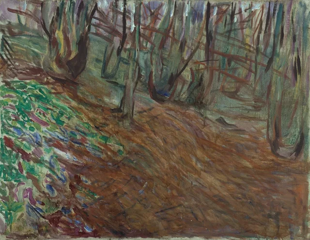 Bosque de olmos en primavera