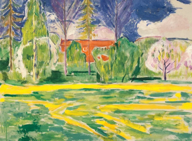 Primavera en Ekely, Edvard Munch