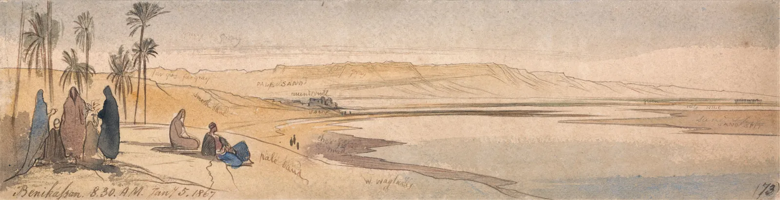 Beni Hasán, Edward Lear