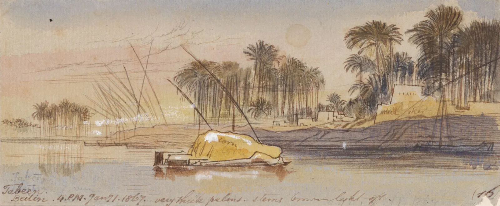 Tabeen Berlin, 16:00 h, 1 de enero de 1867 (16), Edward Lear