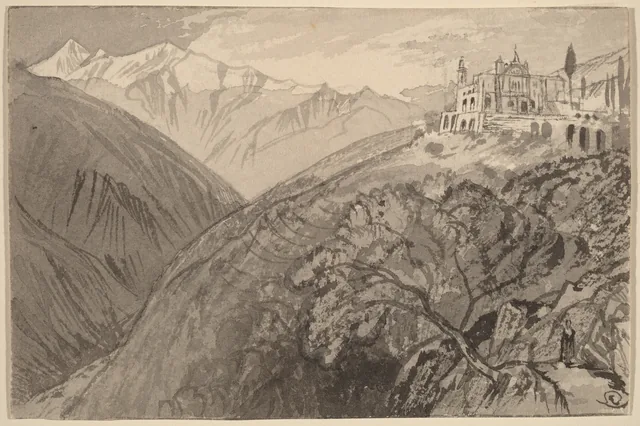 Uma cidade no alto de uma colina (santuário de Lampedusa), Edward Lear